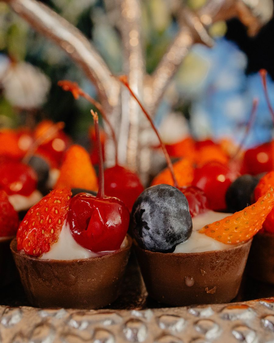 As tortinhas de frutas, de perto.